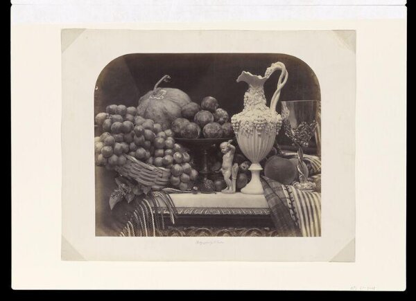 Fenton, Roger, Still Life with Parian Vase, Grapes and Silver