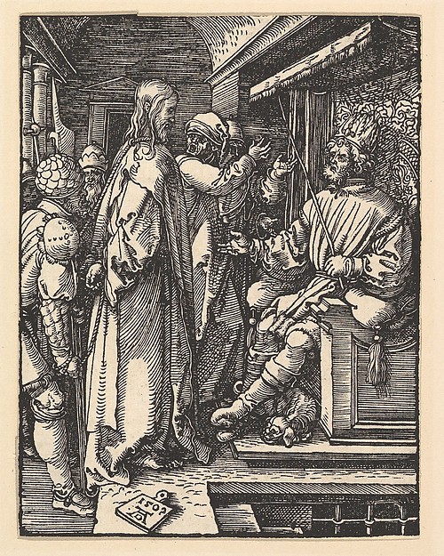 Albrecht Dürer, Christ before Herod, from "The Small Passion"
