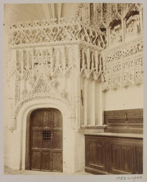 Atget, Jean-Eugène-Auguste, Interior of Church, Rue, Somme, France
