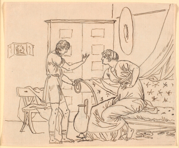 Nicolai Abildgaard, Studie til Papirius og hans moder
