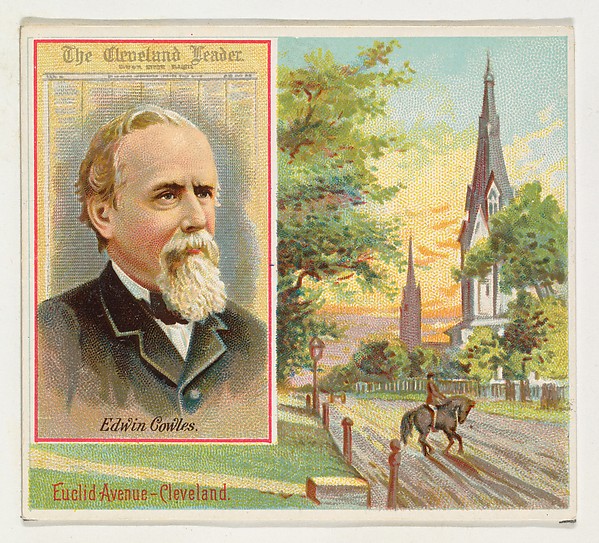Allen & Ginter, Edwin Cowles, The Cleveland Leader, from the American Editors series (N35) for Allen & Ginter Cigarettes