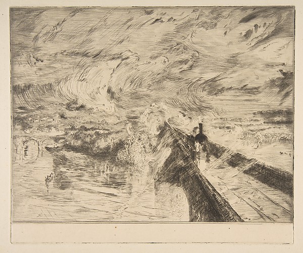 Félix Bracquemond, La Locomotive