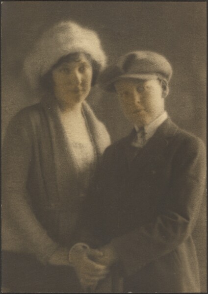 Louis Fleckenstein, [Portrait of Woman and Boy Holding Hands]