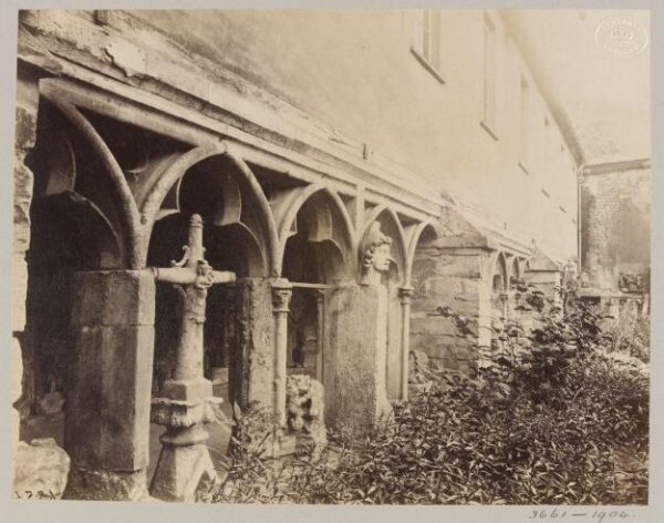 Atget, Jean-Eugène-Auguste, Museum cloister, Beauvais, France