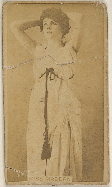 Allen & Ginter, Miss Madden, from the Actors and Actresses series (N45, Type 8) for Virginia Brights Cigarettes