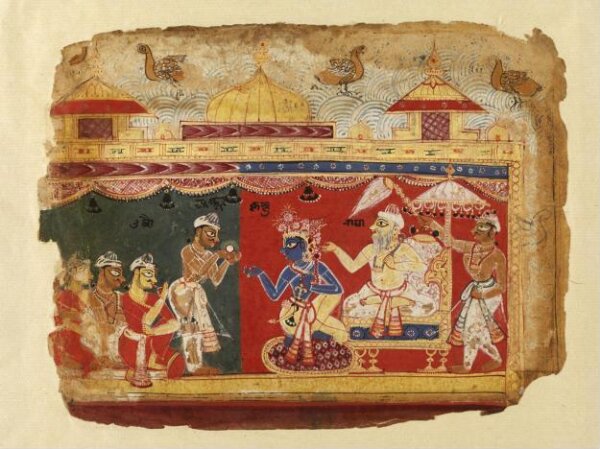 Unknown, Akrura and Krishna