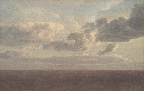 C.W. Eckersberg, Studie af skyer over havet