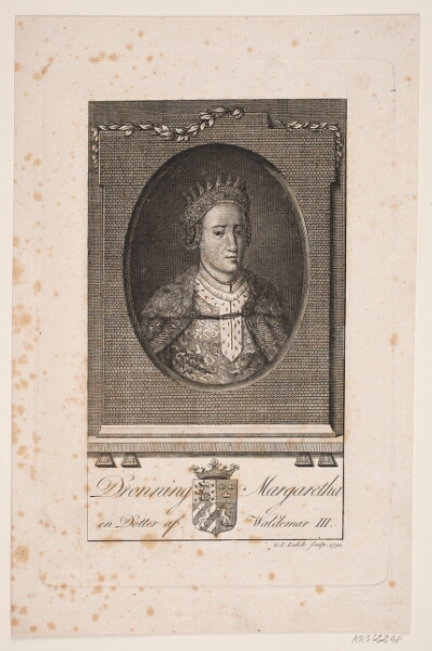Gerhard Ludvig Lahde, Portræt af dronning Margaretha