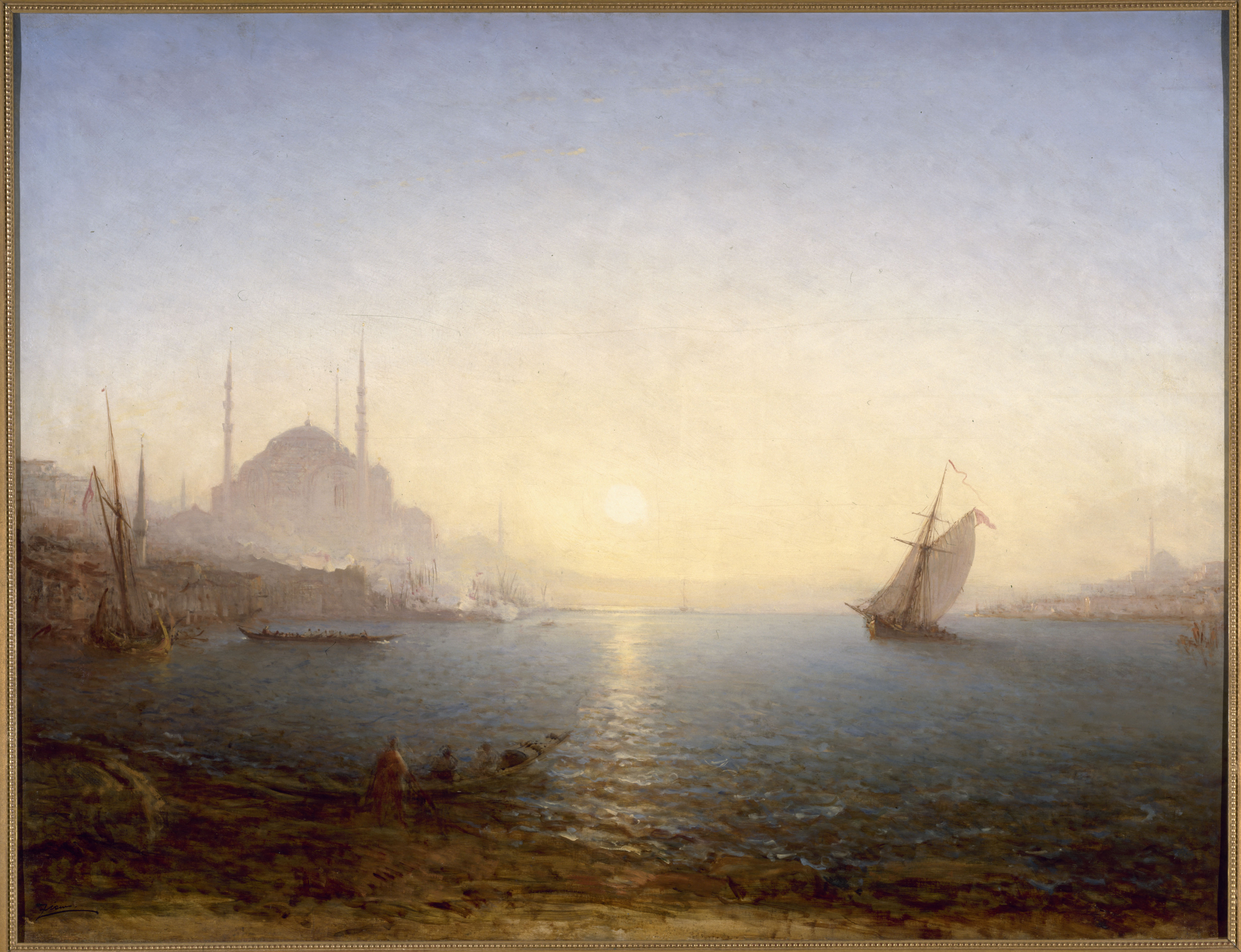 Félix Ziem, Constantinople, Sainte-Sophie au soleil levant