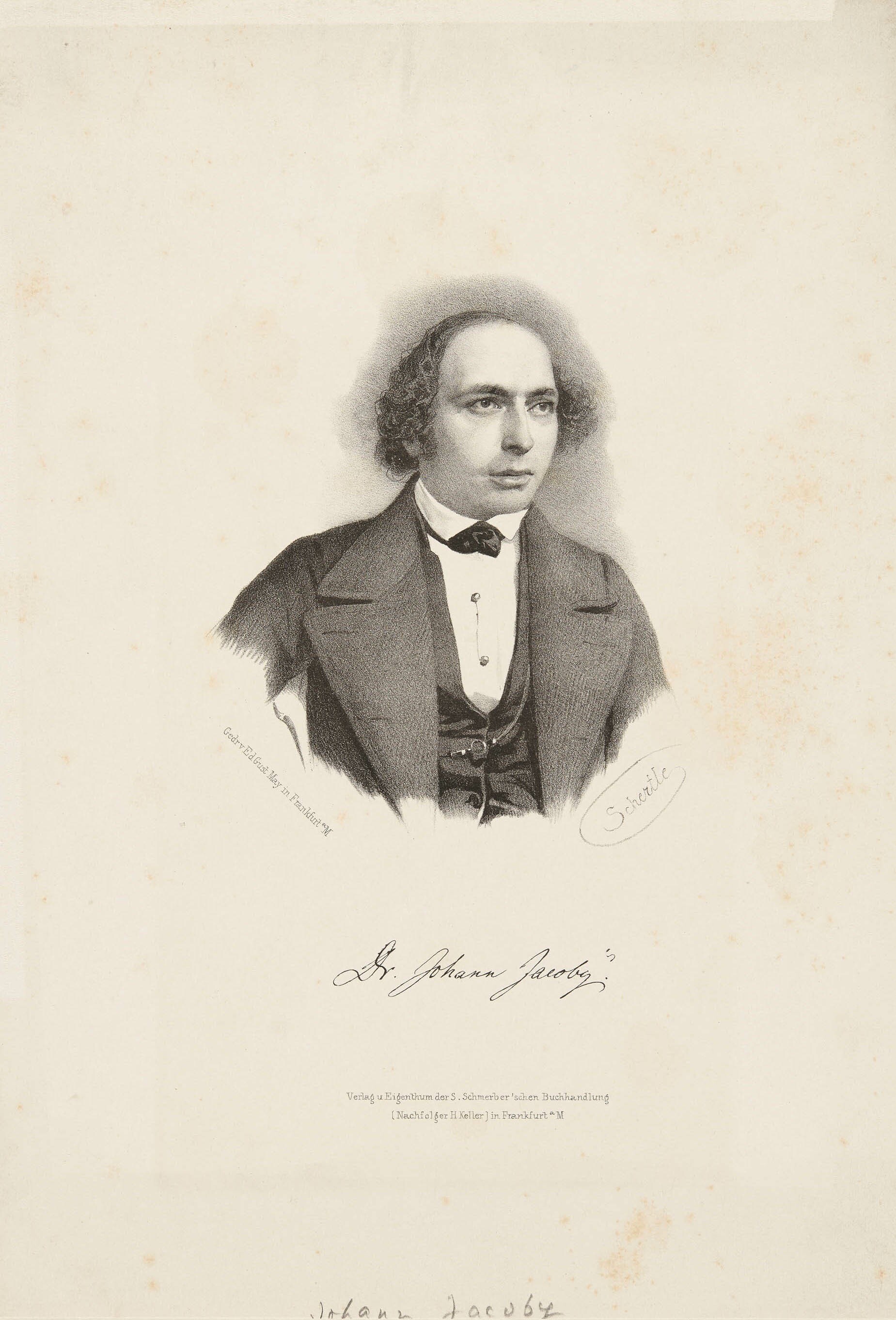 Valentin Schertle, Bildnis Johann Jacoby
