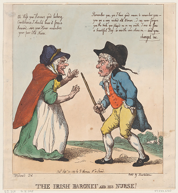 Thomas Rowlandson, The Irish Baronet and his Nurse
