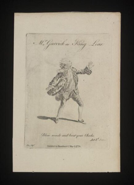 unknown, Mr Garrick as King Lear