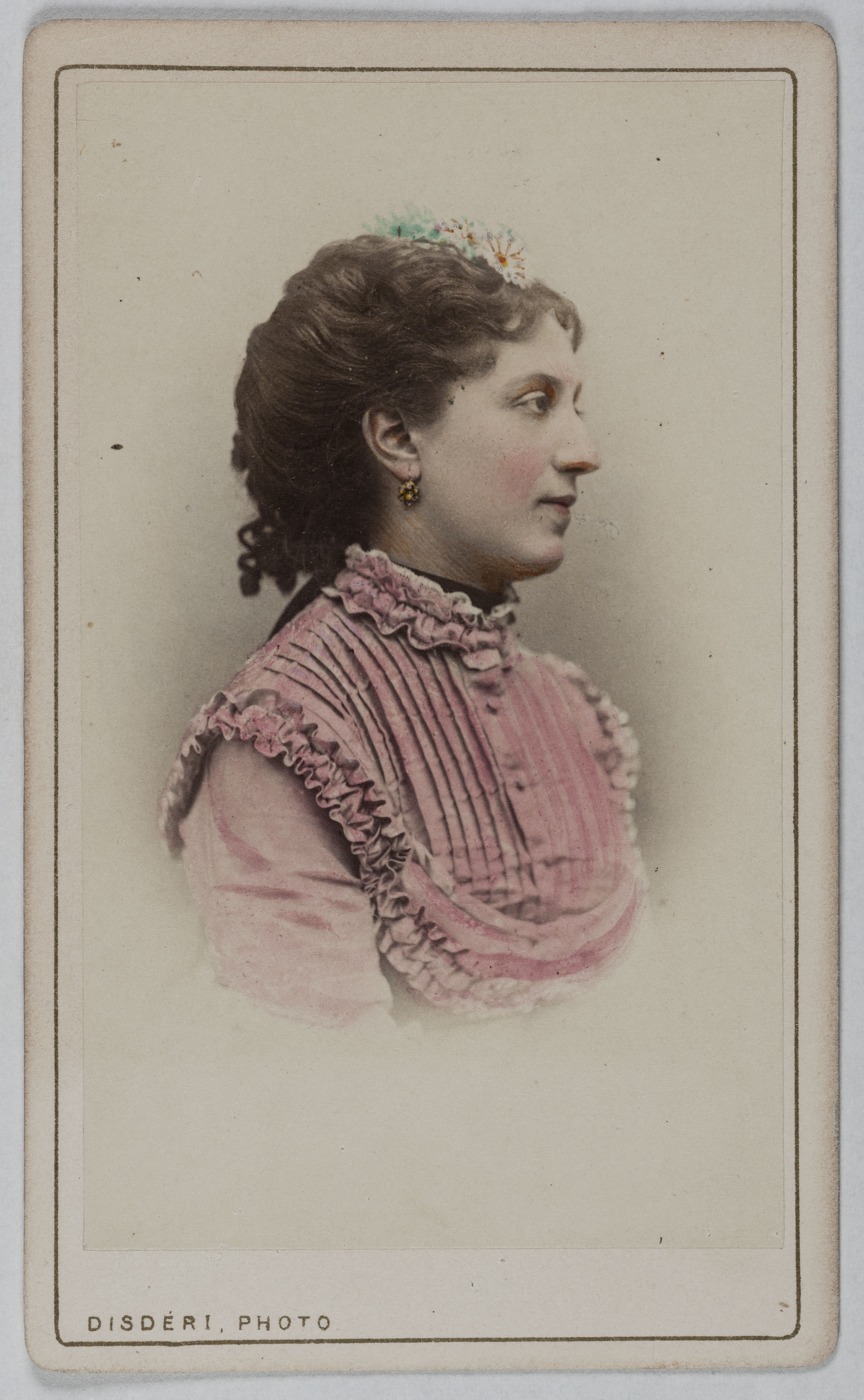 André-Adolphe-Eugène Disdéri, Portrait de Léontine Fromentin (L. Devaux), (1840-1887), (actrice)