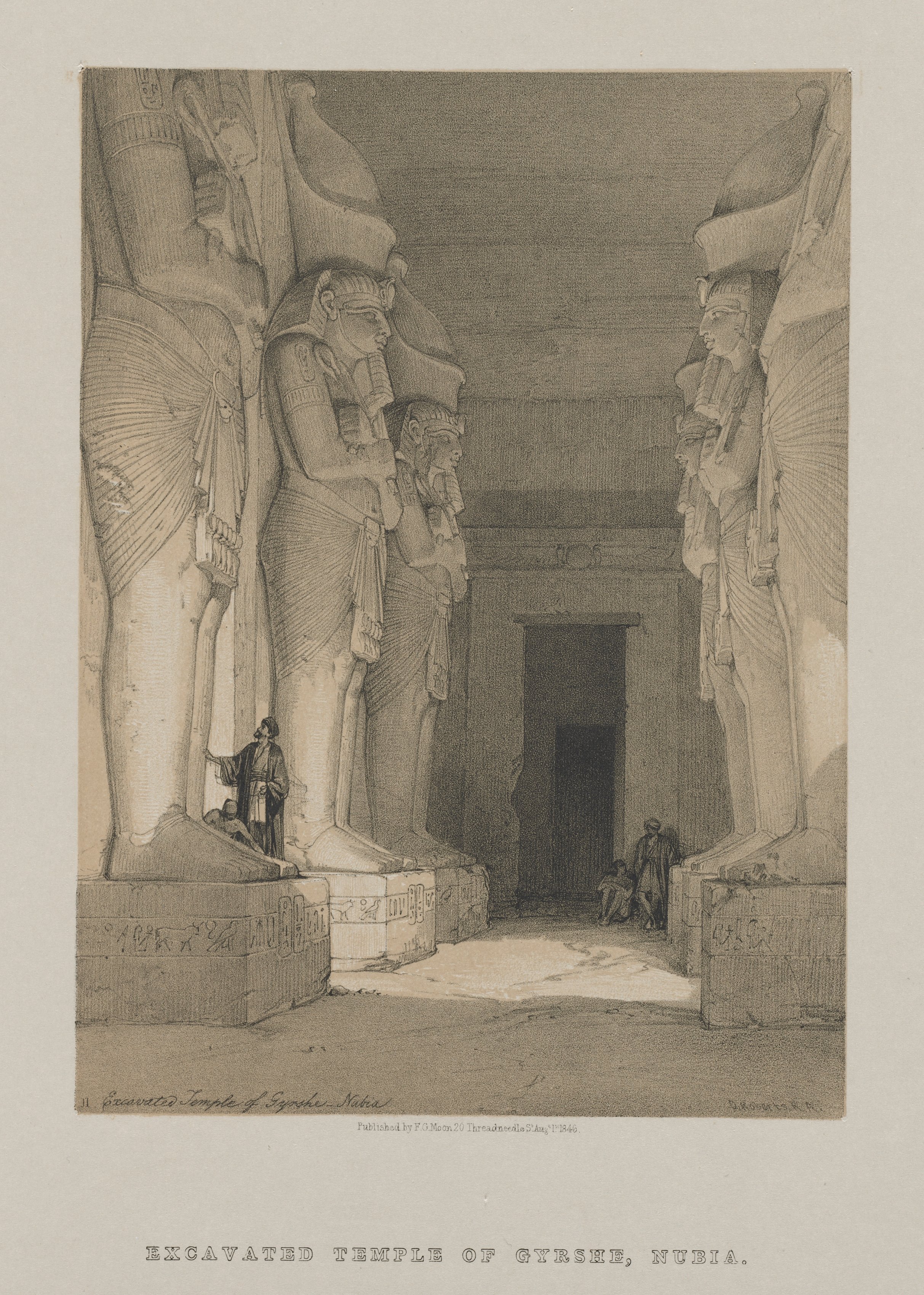Louis Haghe, Egypt and Nubia, Volume I: Excavated Temple of Gyrshe, Nubia