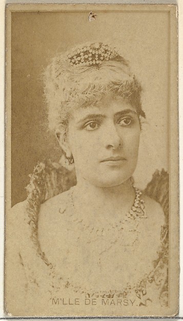 W. Duke, Sons & Co., M'lle De Marsy, from the Actors and Actresses series (N145-8) issued by Duke Sons & Co. to promote Duke Cigarettes