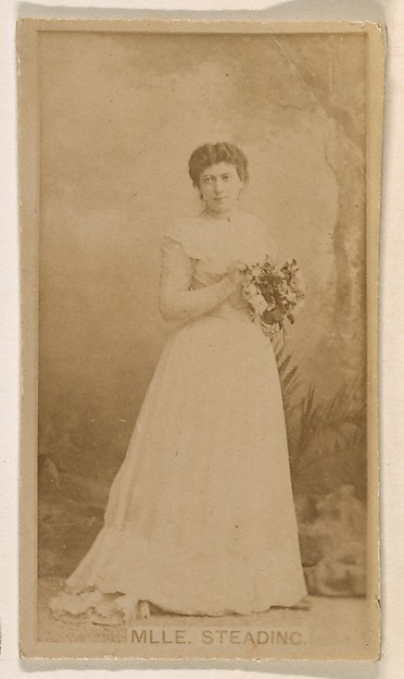 Kinney Brothers Tobacco Company, Mlle. Steading, from the Actresses series (N245) issued by Kinney Brothers to promote Sweet Caporal Cigarettes