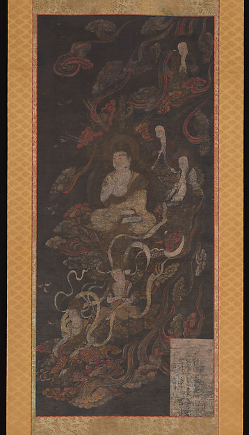 Unidentified artist, Welcoming Descent of Amida, the Buddha of Infinite Light, and His Holy Retinue