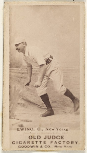 Goodwin & Company, William "Buck" Ewing, Captain and Catcher, New York, from the Old Judge series (N172) for Old Judge Cigarettes