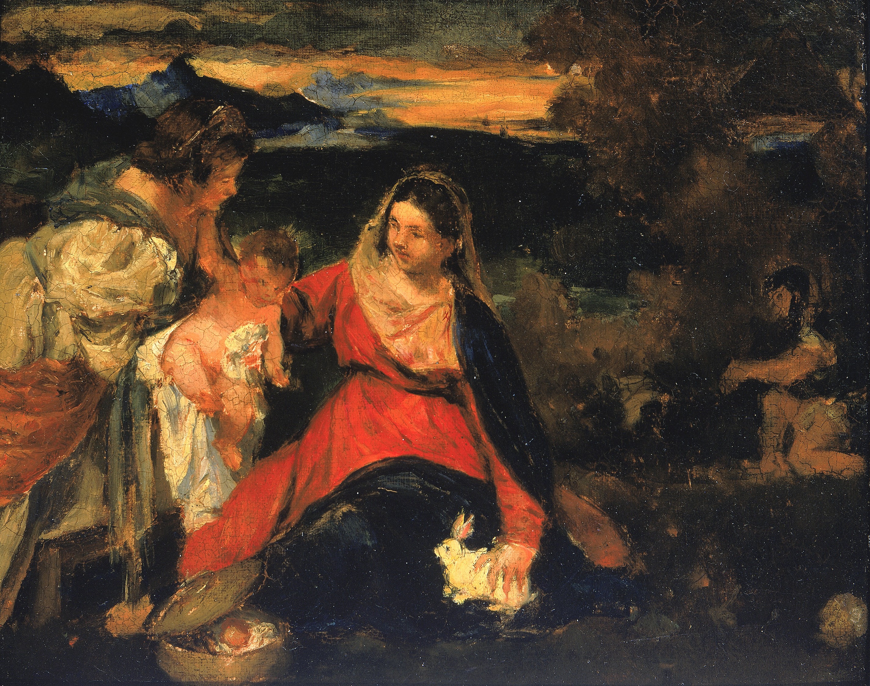 Kenyon Cox, After Titian's "Madonna of the Rabbit"
