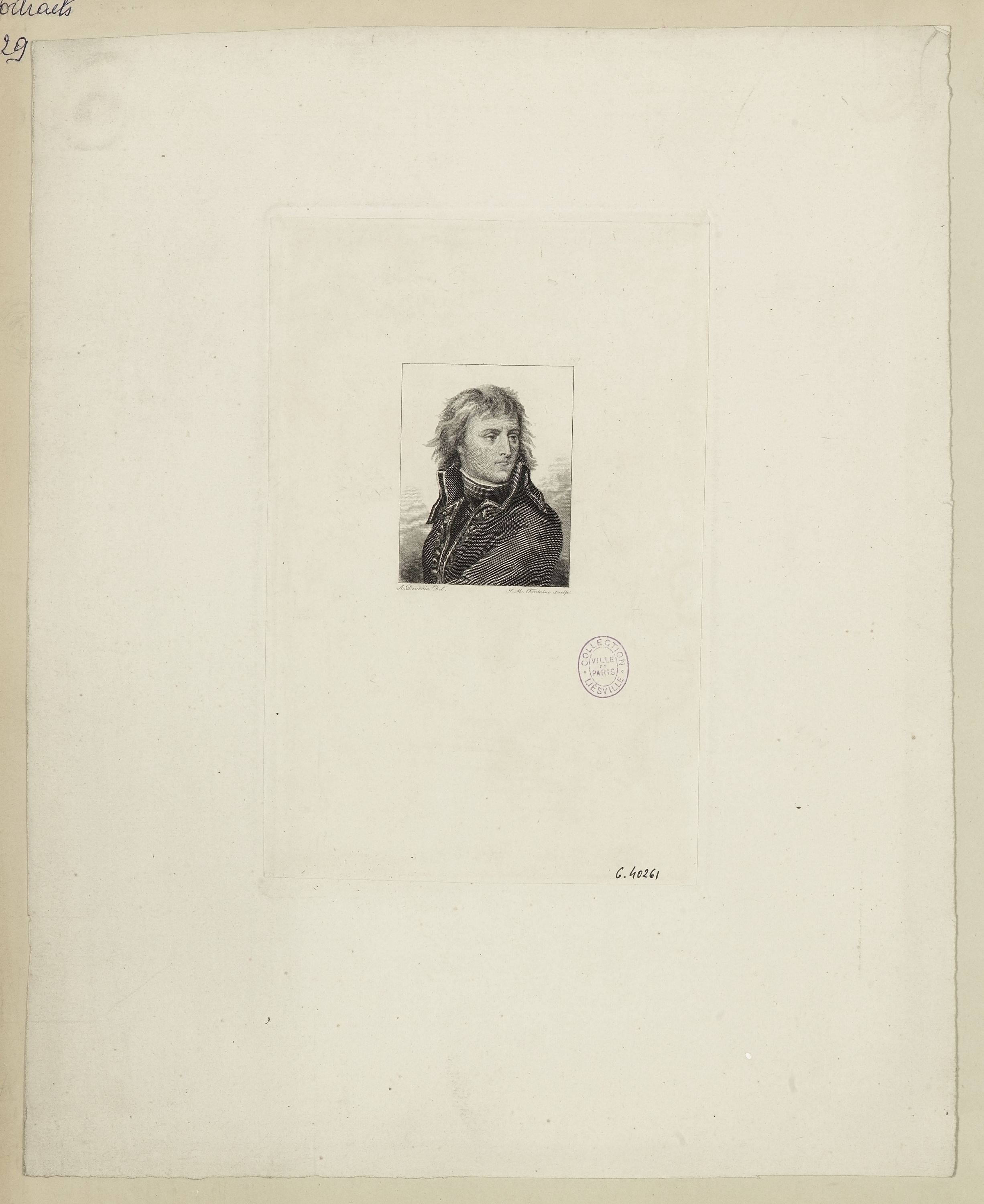 Jean-Mathias Fontaine, Portrait du général Bonaparte, XIXe siècle