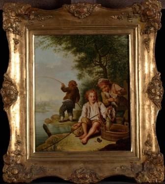 Johann Conrad Seekatz, Fischfangende Buben