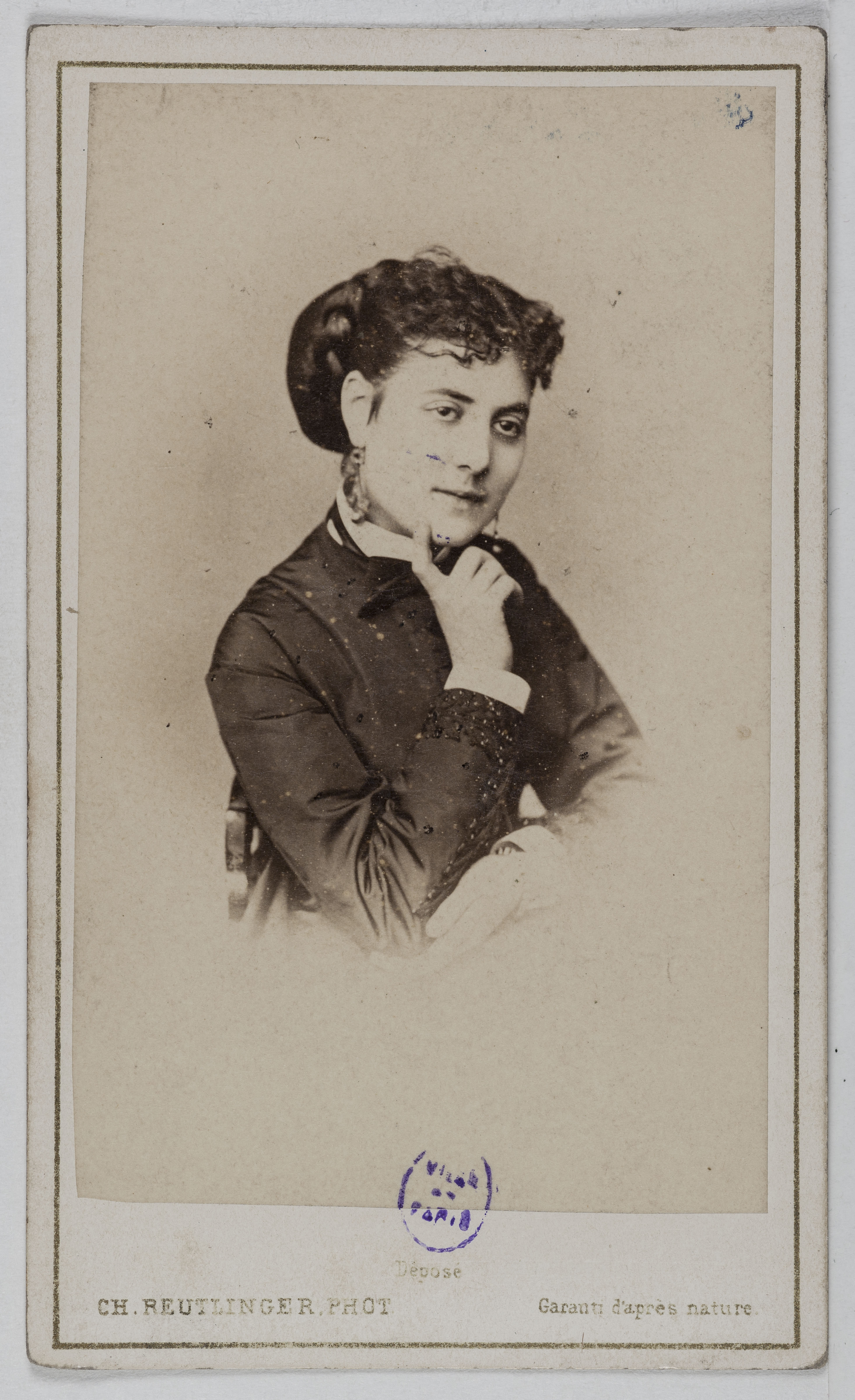 Charles Reutlinger, Portrait de Delphine de Lissy ou Lizy, (actrice)