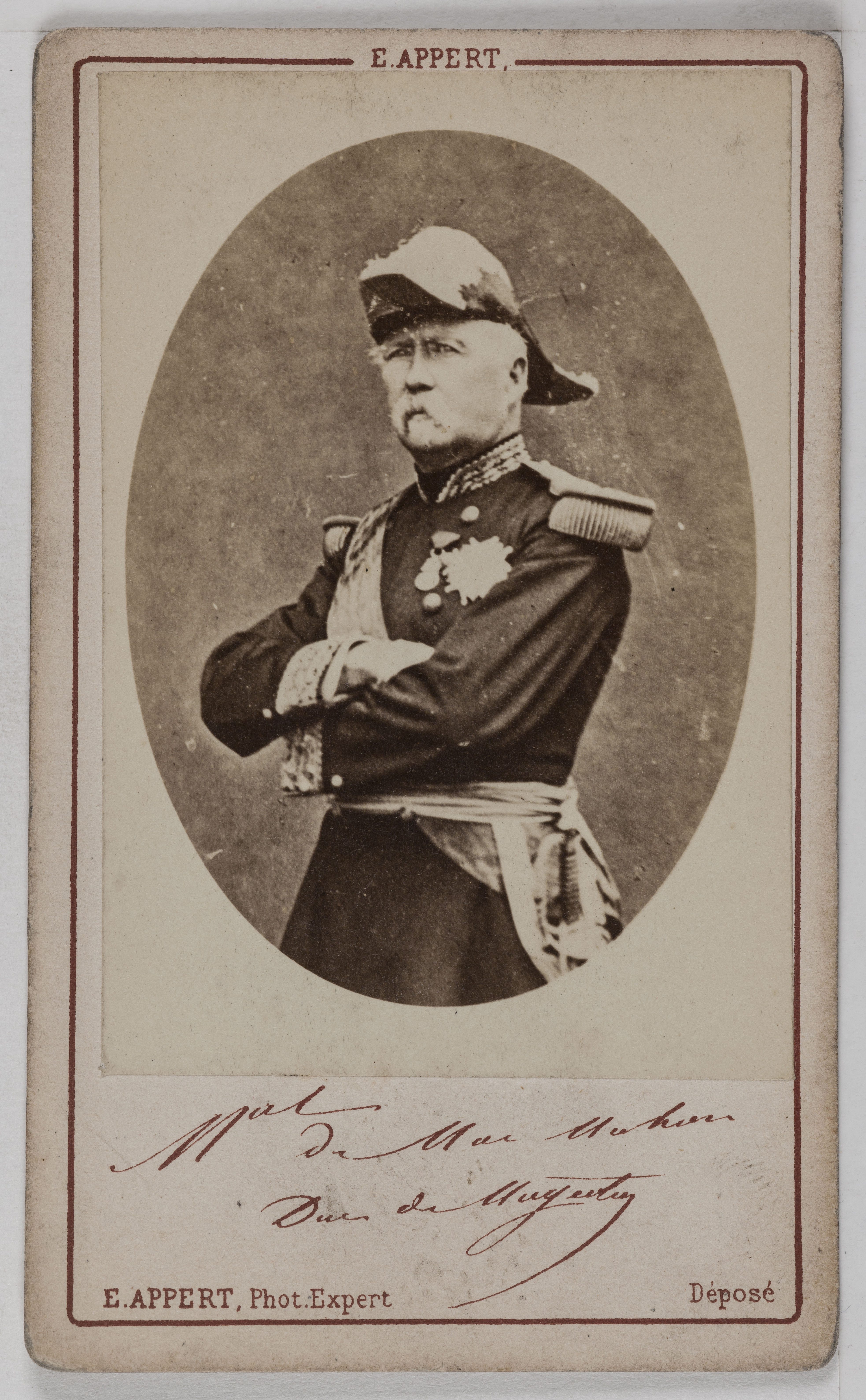 Ernest Charles Appert, Portrait de Patrice de Mac-Mahon, (1808-1893), (Maréchal de France, Président de la République 1873-79)