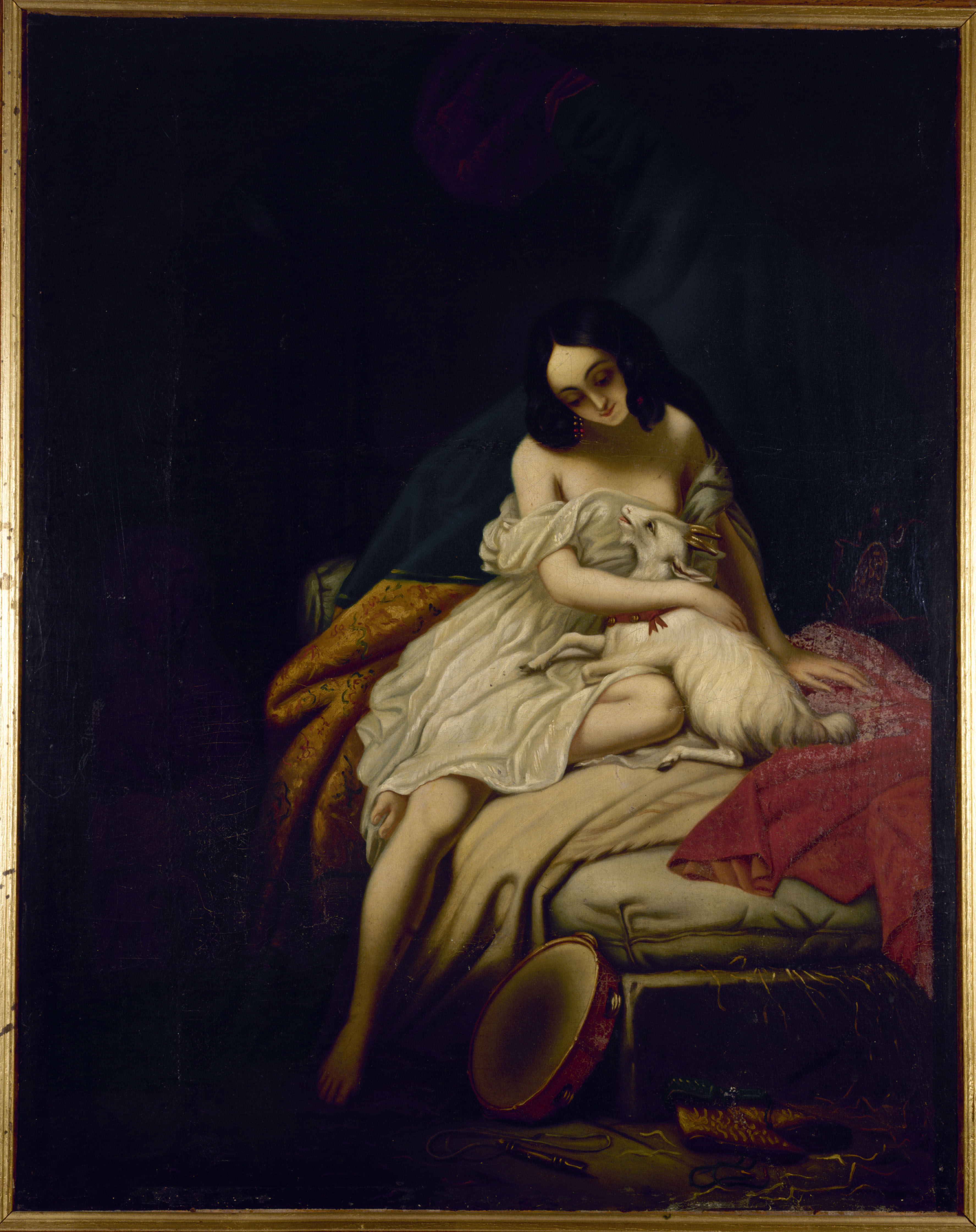 Anonyme, La Esmeralda et sa chèvre