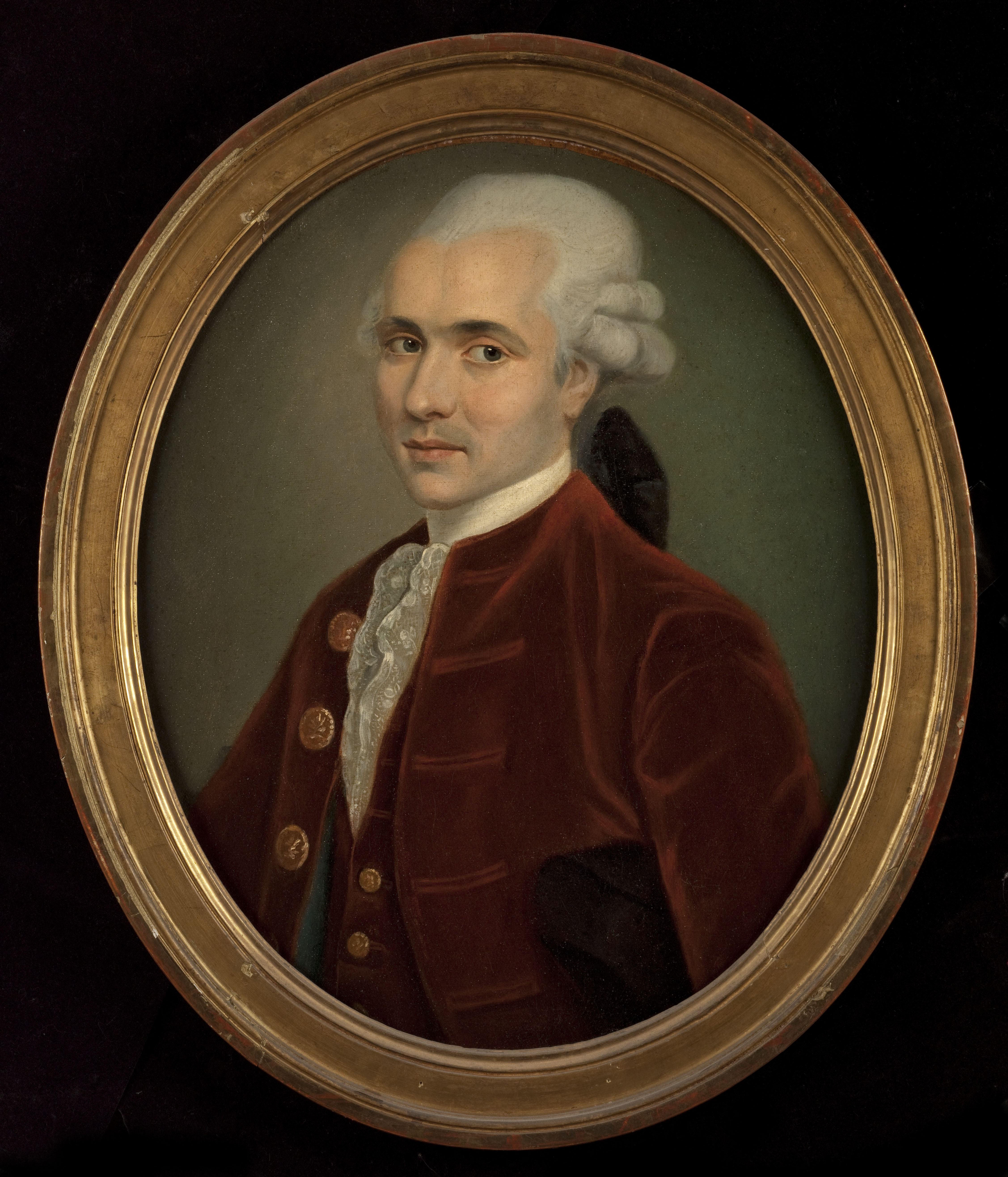 Anonyme, Portrait de Jacques-Albert Berthélemy (1745-1813), avocat au parlement de Paris, conservateur des archives de l'ordre souverain de Malte, au grand prieuré de France (au Temple)