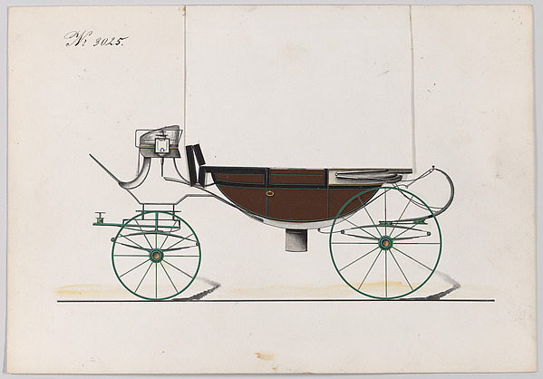 Brewster & Co., Design for Landau, No. 3025