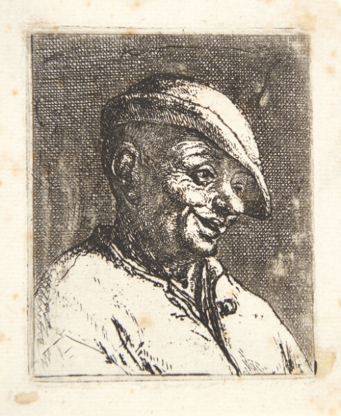 Adriaen van Ostade, Hovedet af en leende bonde