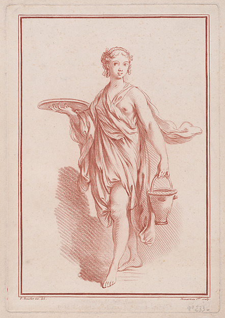 Gilles Demarteau, Femme drapée