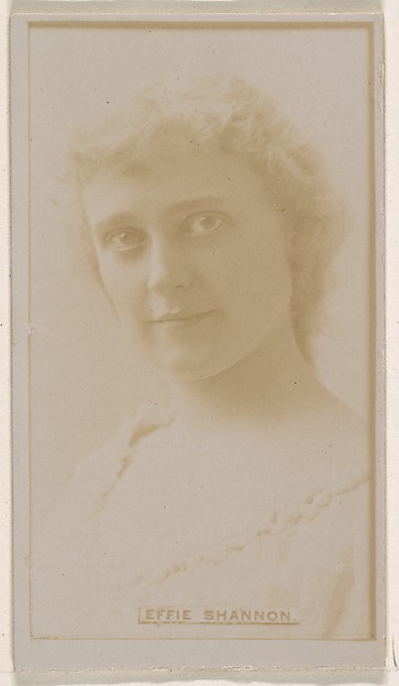 Kinney Brothers Tobacco Company, Effie Shannon, from the Actresses series (N245) issued by Kinney Brothers to promote Sweet Caporal Cigarettes