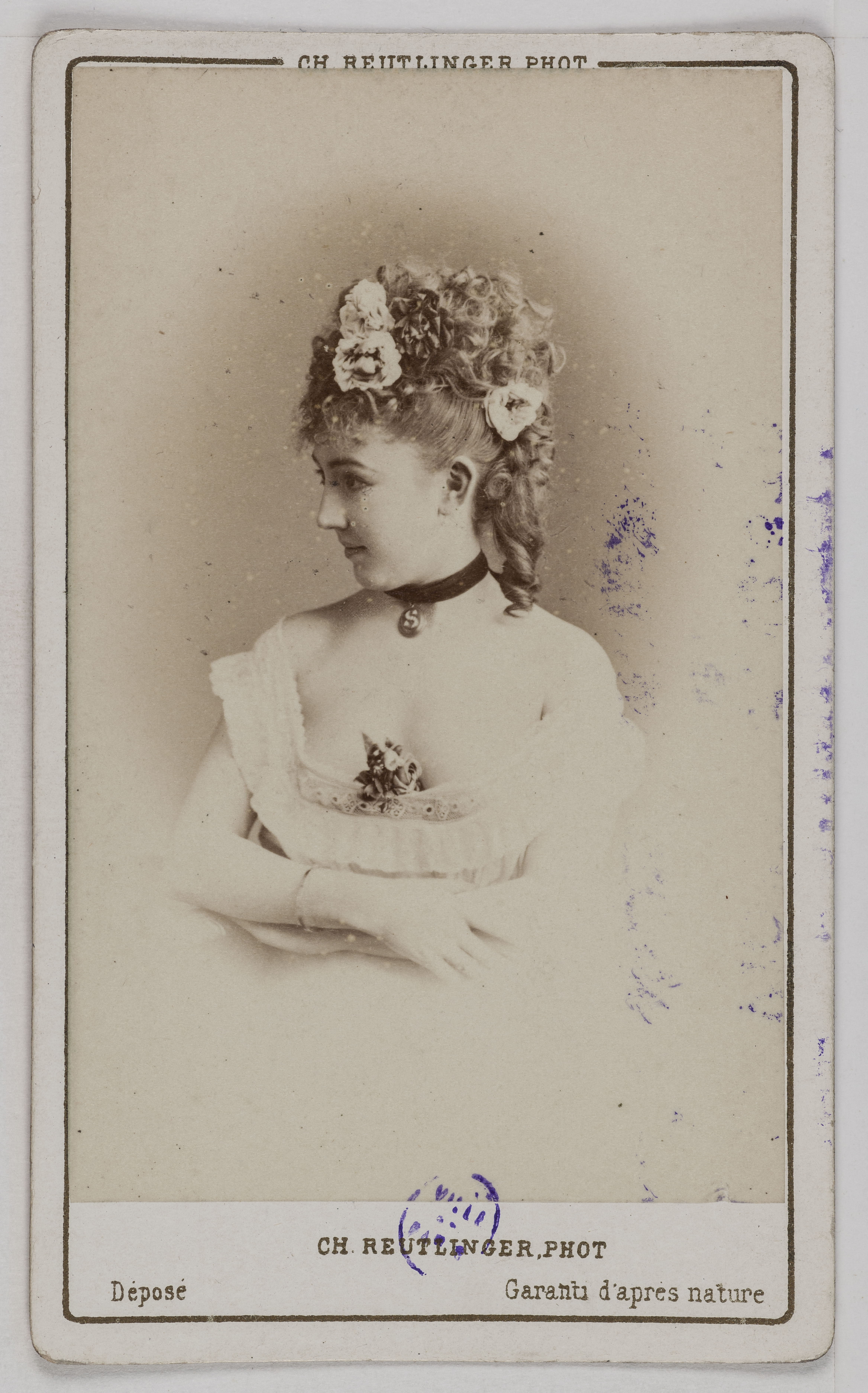 Charles Reutlinger, Portrait de Vital, actrice au Théâtre des Variétés.