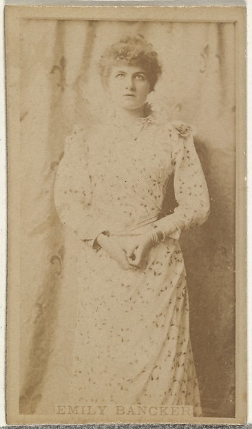 W. Duke, Sons & Co., Emily Bancker, from the Actors and Actresses series (N145-8) issued by Duke Sons & Co. to promote Duke Cigarettes