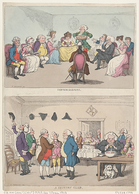 Thomas Rowlandson, Conversazione, and A Country Club