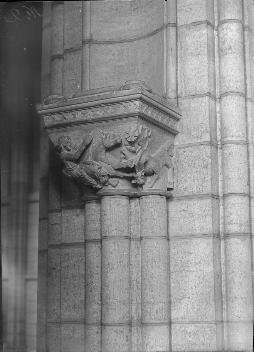 Henri Osti's Fotografiateliér, Kragsten i Uppsala domkyrka, Uppsala före 1914