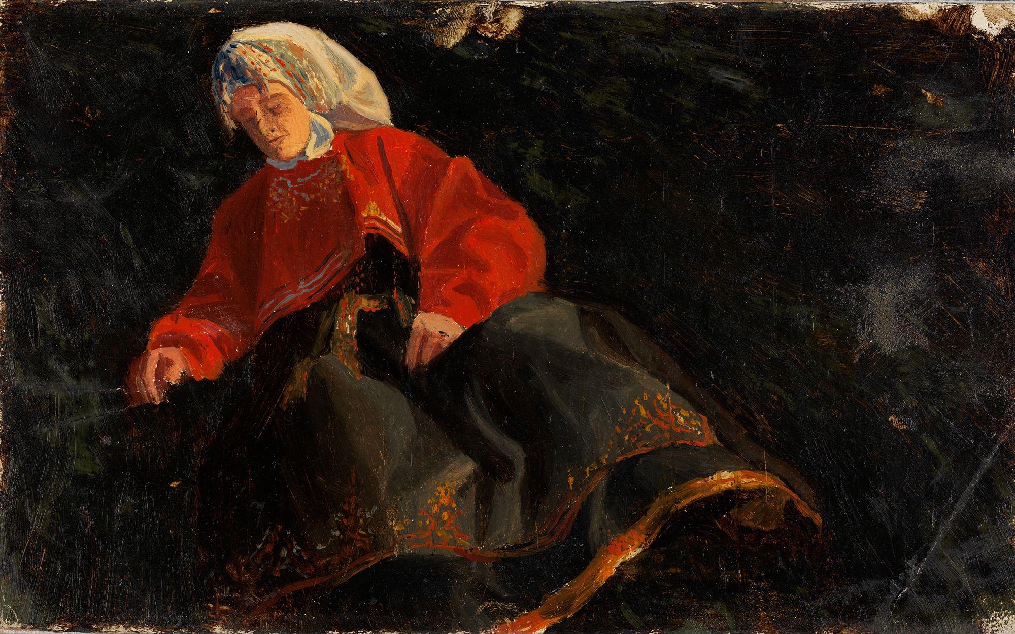 August Cappelen, Peasant Woman from Telemark