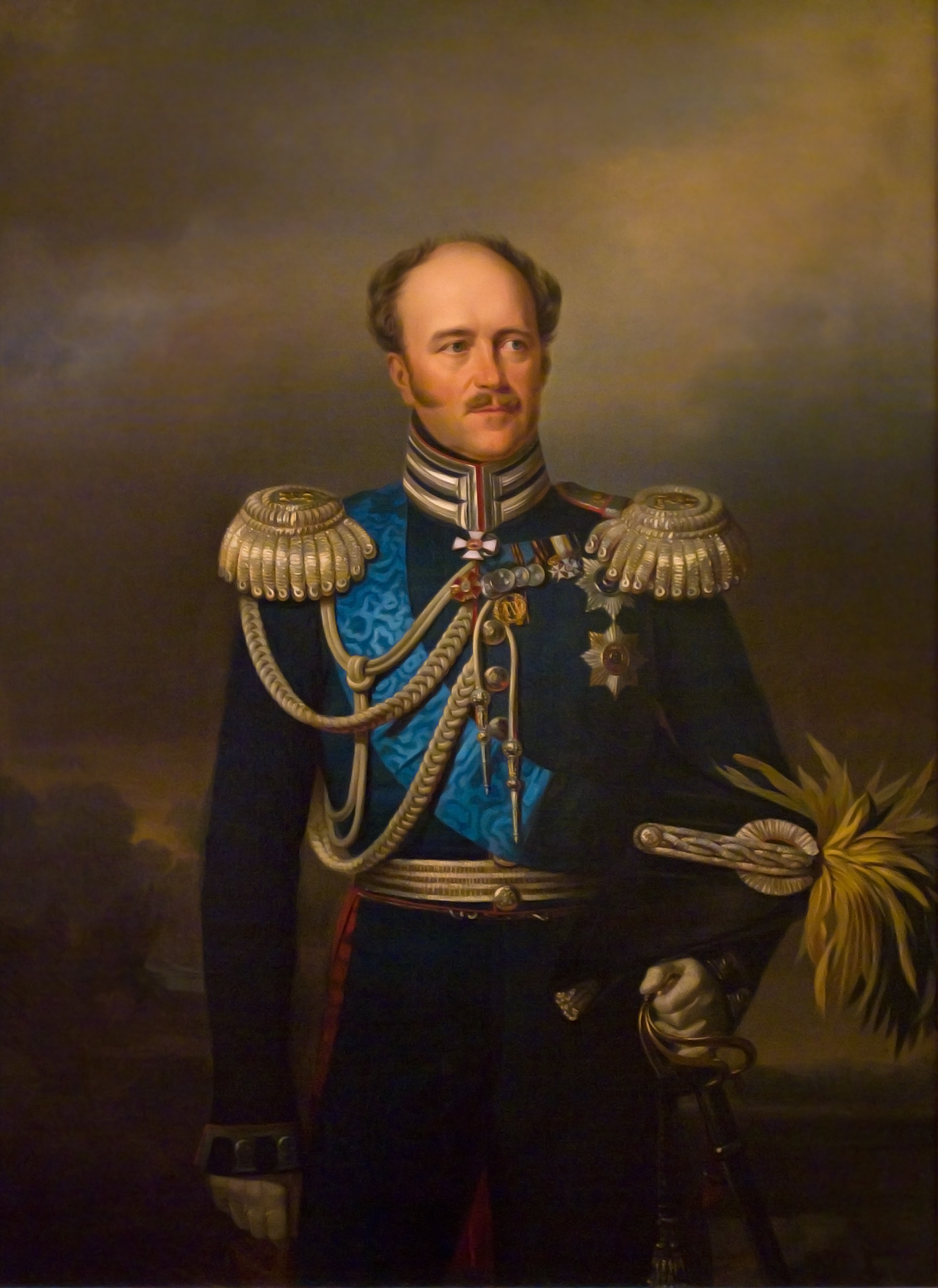 Georg von Bothmann, "Portrait of Count Alexander Benkendorff" (copy)