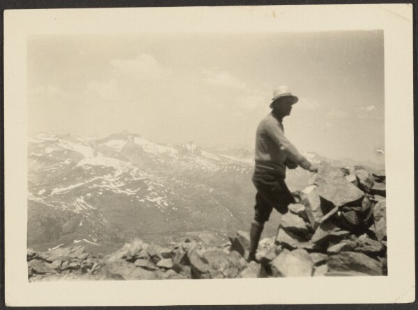 Louis Fleckenstein, [Man in Mountainous Landscape]