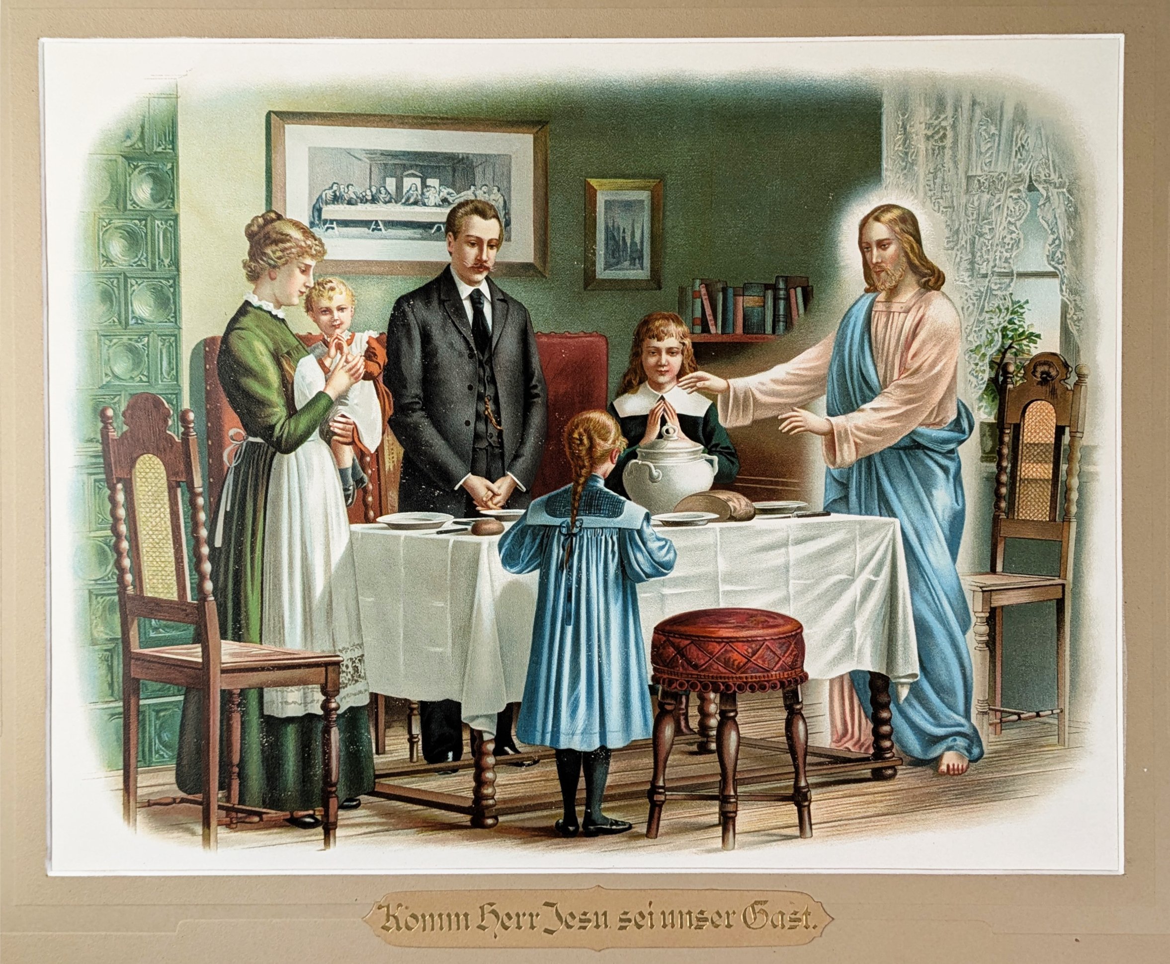 Kunstdruck- und Verlagsanstalt-AG Müller & Lohse, Chromolithographie Tischgebet