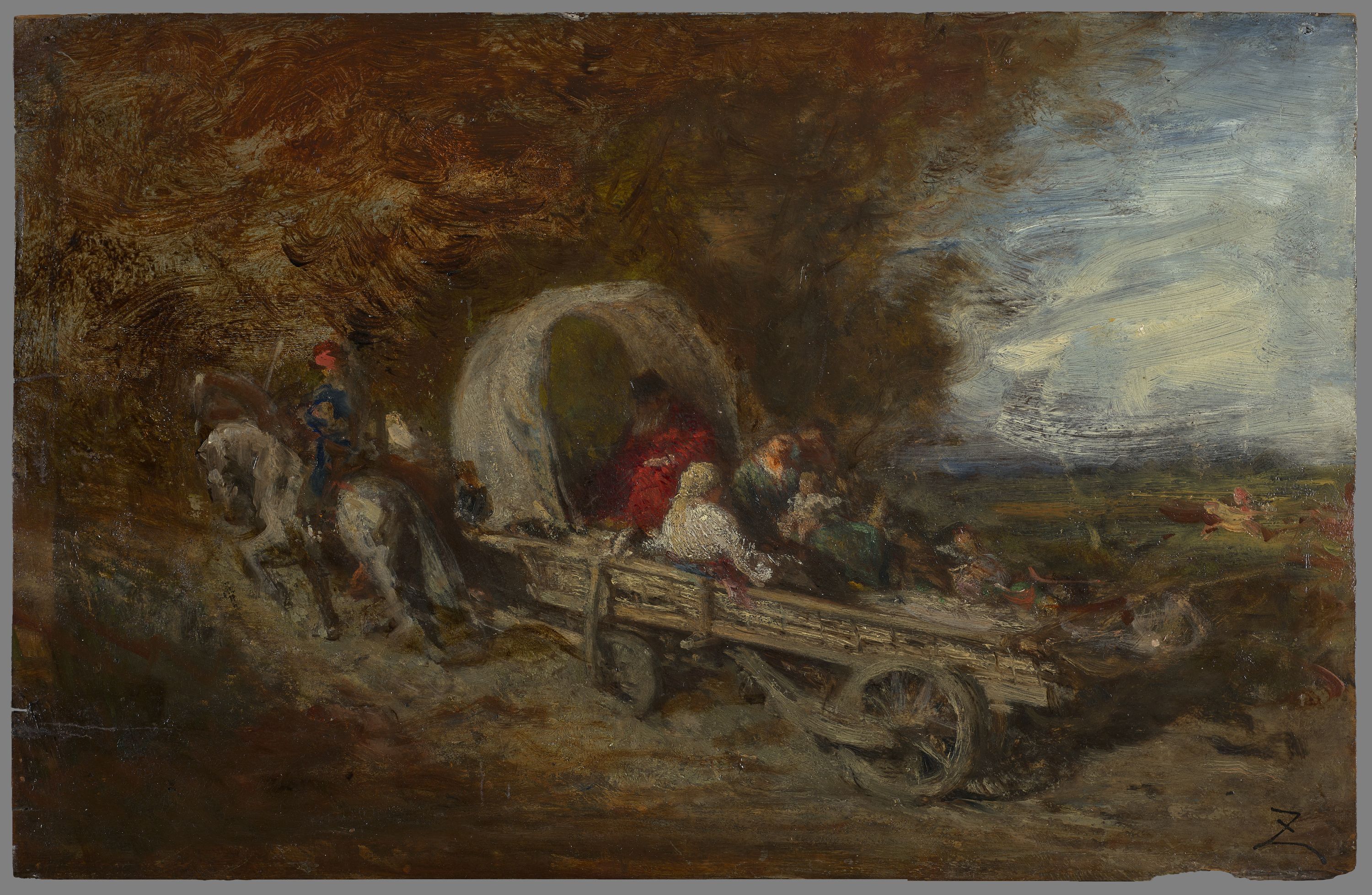 Félix Ziem, Le Chariot