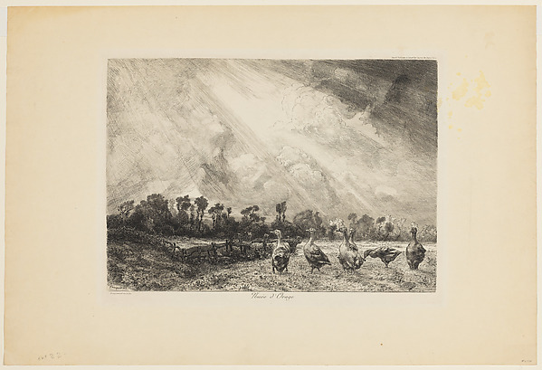 Félix Bracquemond, La Nuée d'Orage