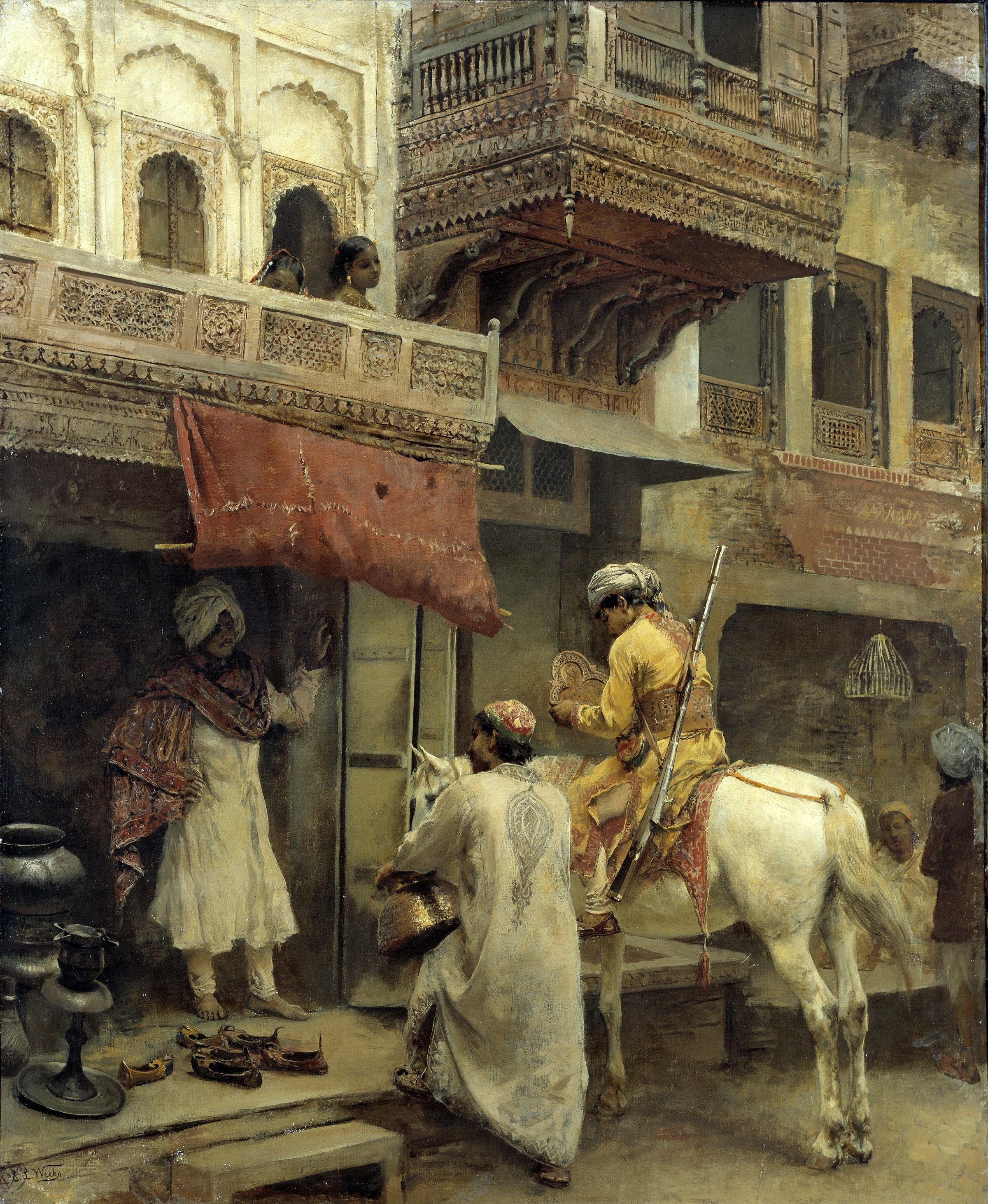 Edwin Lord Weeks, Street Scene in India