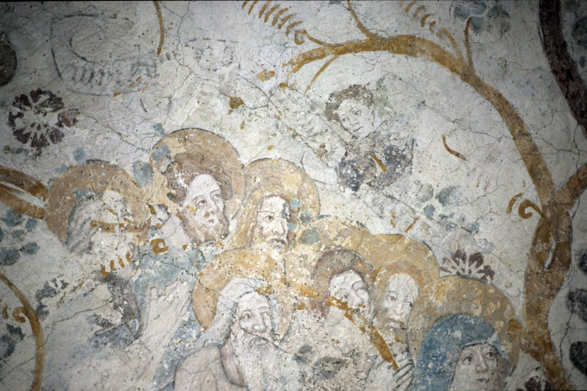 Rune Hammarling, Kalkmålning i Bälinge kyrka, Bälinge socken, Uppland 1989
