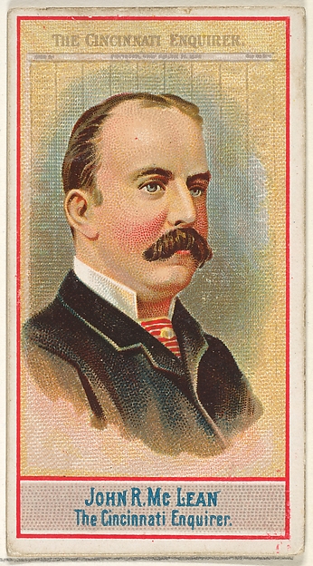 Allen & Ginter, John R. McLean, The Cincinnati Enquirer, from the American Editors series (N1) for Allen & Ginter Cigarettes Brands
