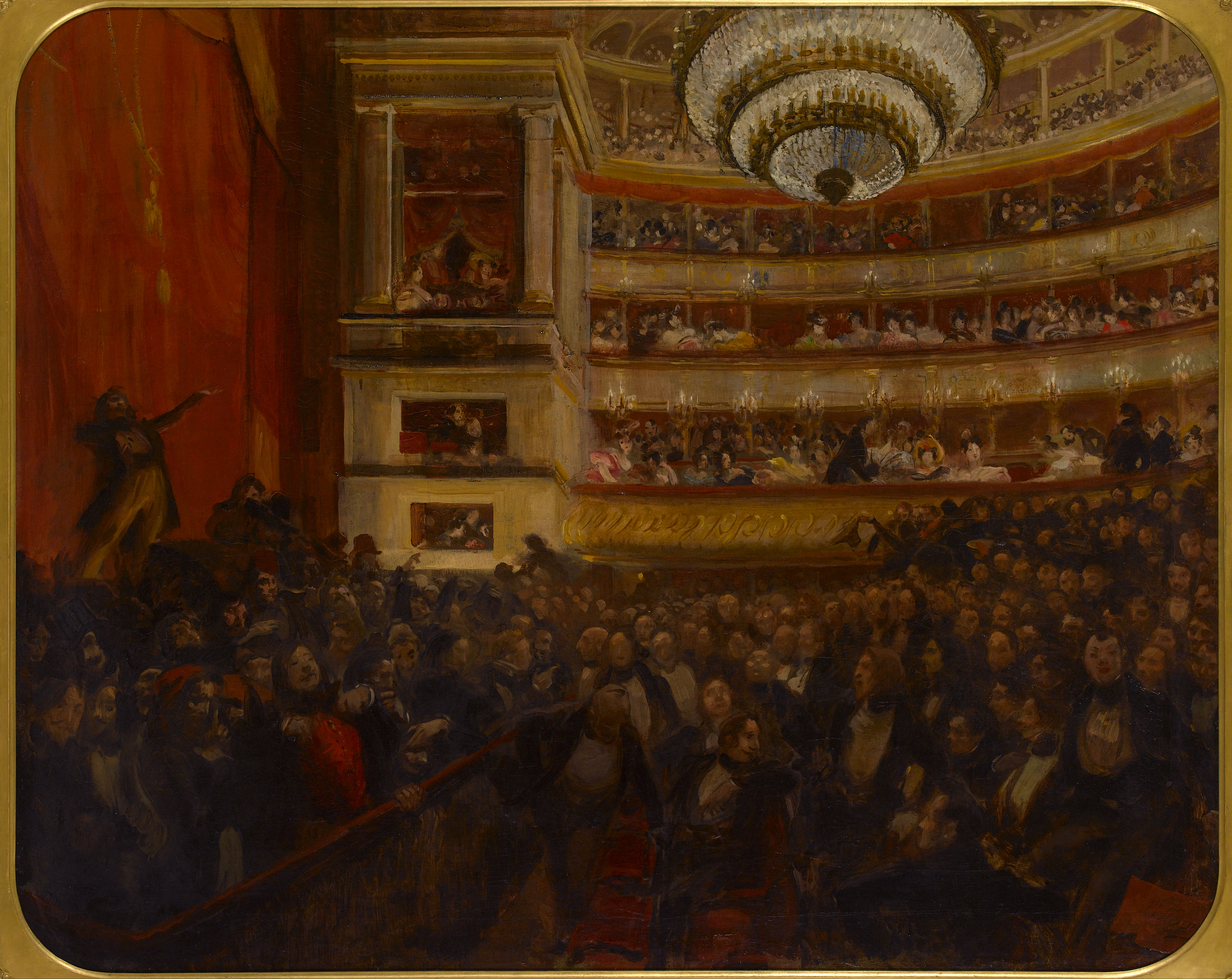 Albert Besnard, La première d'Hernani. Avant la bataille