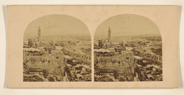 Francis Frith, Jerusalem. From the Chief Tower of the Citadel in the Middle of the West Side of the City Wall, and Looking South-South-West.
