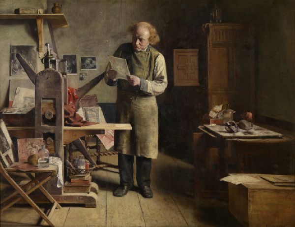 Henri De Braekeleer, The Plate Printer