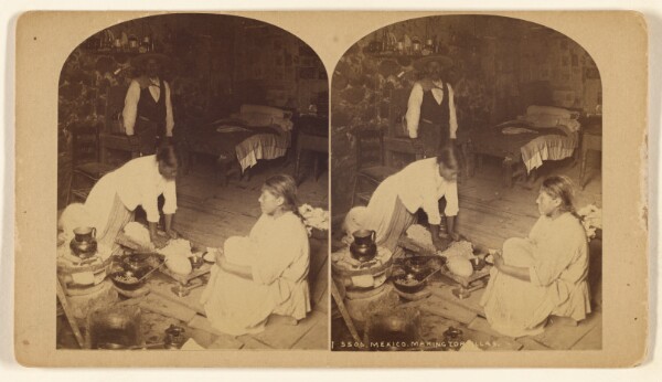 William Henry Jackson, Mexico. Making Torillas.